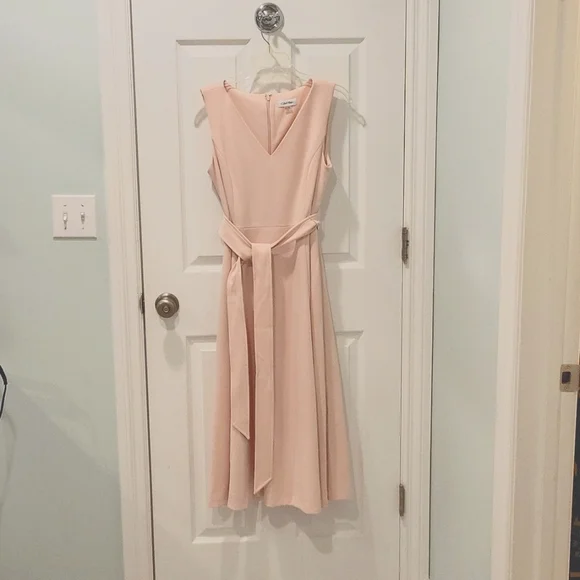 calvin klein pale pink dress calvin klein dress pink: Dresses For Women